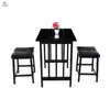 Counter height metal dining table set kitchen table set