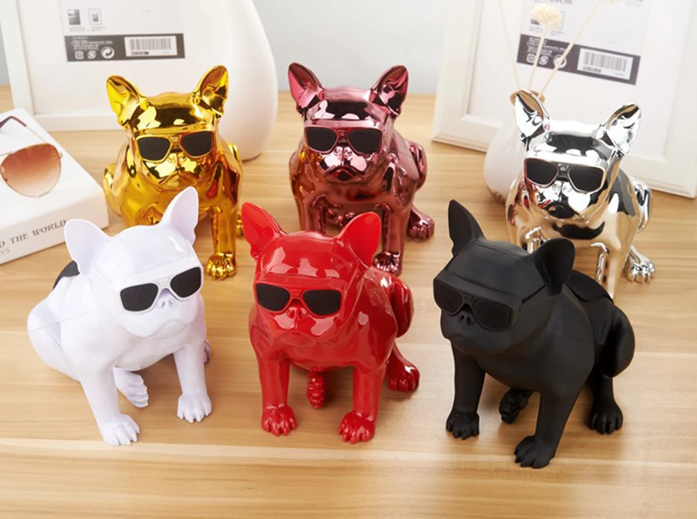 Mini Portable Bass AeroBull dog Bluetooth Speaker Wireless Fullbody Dog Speaker Touch Control Subwoofer Speaker - ANKUX.COM