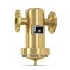 Gas filter for filtering out mechanical impurities and condensate in pipelines for high flow rates