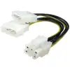 5.25" 4 Pin Molex To 2 x 3.5" Floppy Drive FDD Power Splitter Adaptor Cable