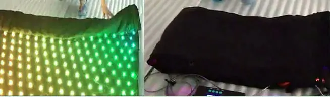 SD card control led video curtain