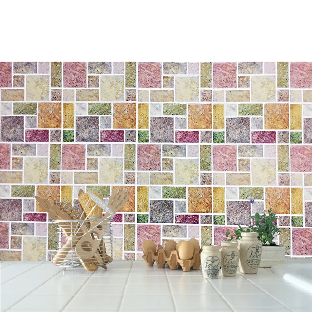 Ceramic Wall And Floor Tiles 3d Mosaic Bathroom Self Adhesive Wall