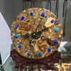 Unique Natural fossils clock opal ornaments sale