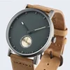 new arrival dark grey men watches quick release pin watch