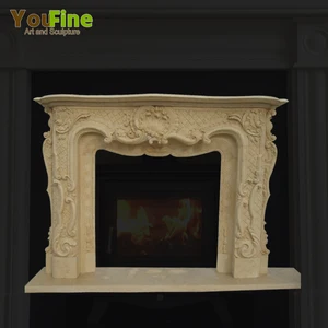 Beige Marble Fireplace Mantel Beige Marble Fireplace Mantel