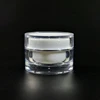 luxury diamond double wall empty cylinder 5g 10g 15g 20g 30g 50g cosmetic cream acrylic jar for packing