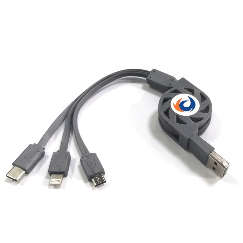 3 In 1 Charging Cable/3 In 1 Charging Cord Tpe Cable Compatible With Android,Type Cand I