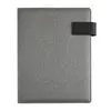 fabric notebook manager portfolio men folder a4 with power bank