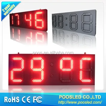 Digital Clock Led Display Time Temperature Panel Banner Time