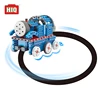 2 in 1 bricks rail train toys battery operated ABS block set educational toys for children