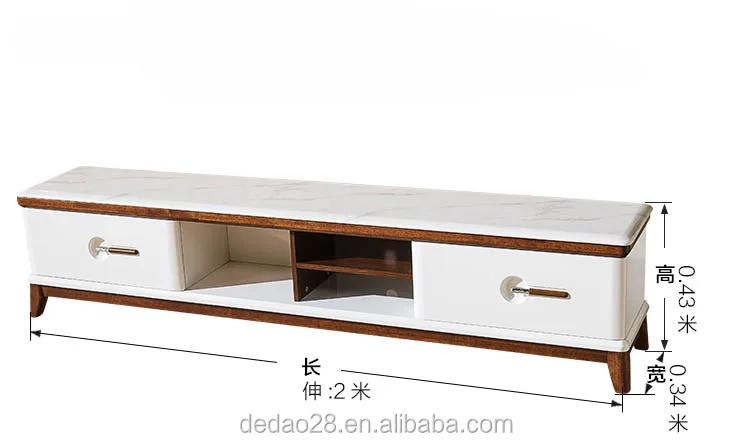 French Style Wooden White Painted TV Cabinet