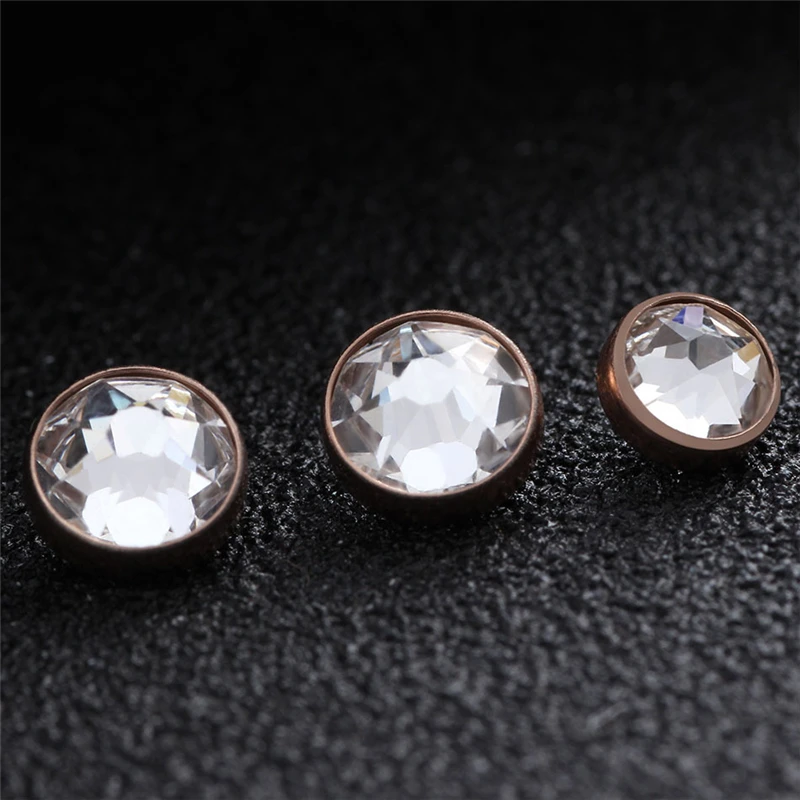G23 Solid Titanium Dermal Piercing Body Jewelry Silver