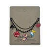 GBC037 gold chain custom fashion super good luck woman girls'gift bracelet with multi charm pendant