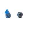 MBW CNC machine yellow black and light blue colorful dice polyhedron game dice set custom dice