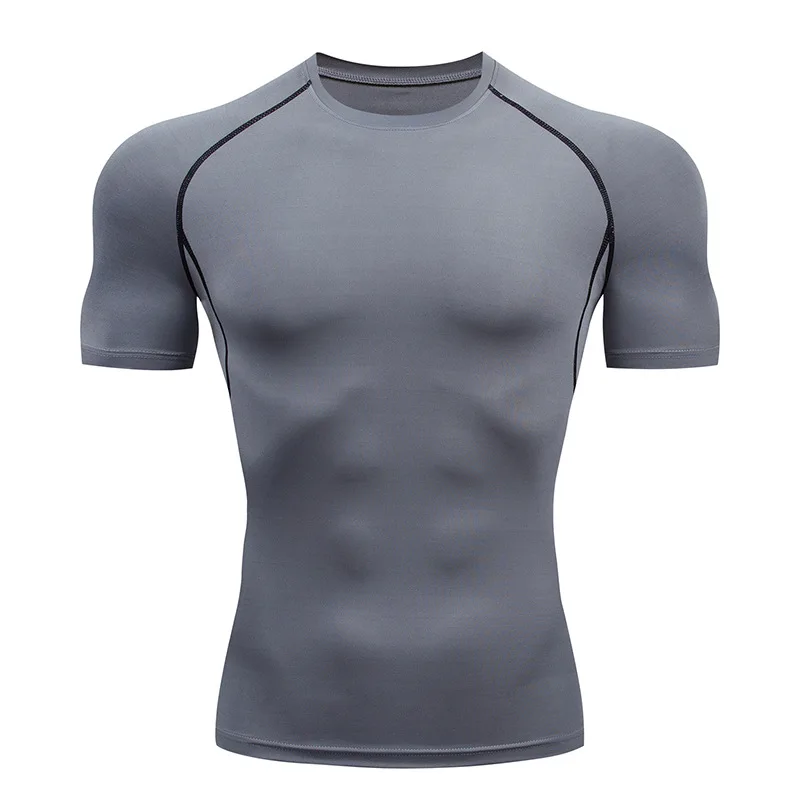 Fitness Mens Gym T Shirt Blank Compress Tshirt Wholesale Buy Fitness