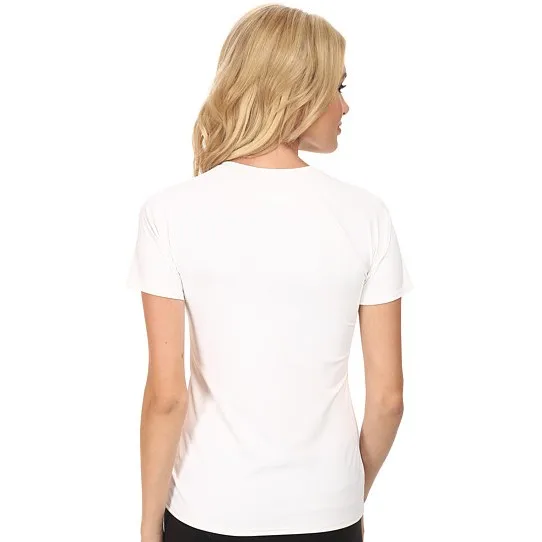 Women V Neck White Plain Cotton T Shirt 120 Grams - Buy Cotton T Shirt ...