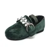 S80402A Spring and Autumn new children 's Peas shoes Crystal Princess shoes flat shoes