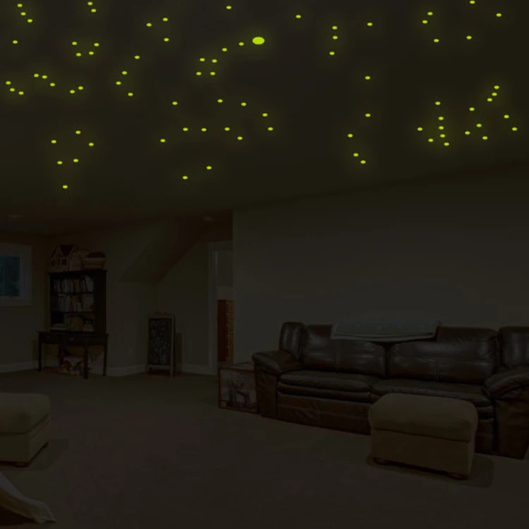 Glow In The Dark Stars Wall Stickers Kids Bedroom Luminous