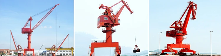 WEIHUA brand mobile harbour portal container crane price