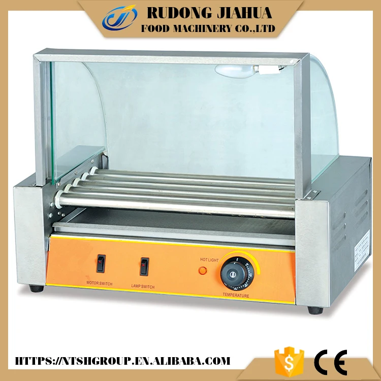 Dessus De Table Magasin Électrique Hot dog Roller Grill Eh Eh 205 Électrique En Acier Inoxydable Hot dog Roller Grill