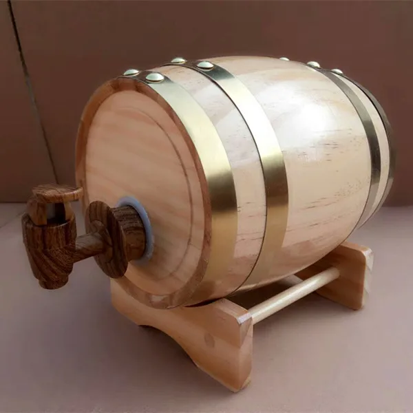 Metal bands mini craft oak wood barrel factory