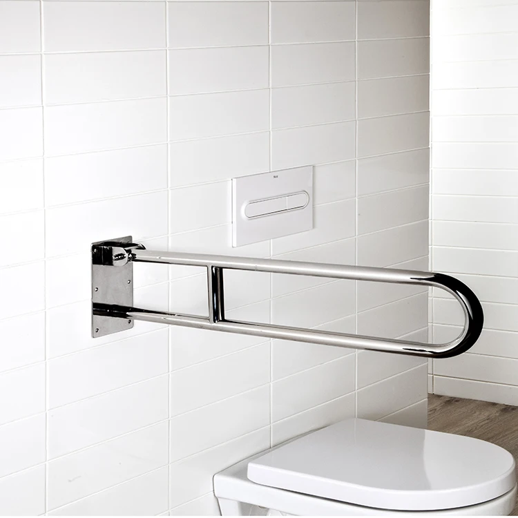 Wholesale folding bathroom grab bar handicap and disabled toilet handrail grab bar 