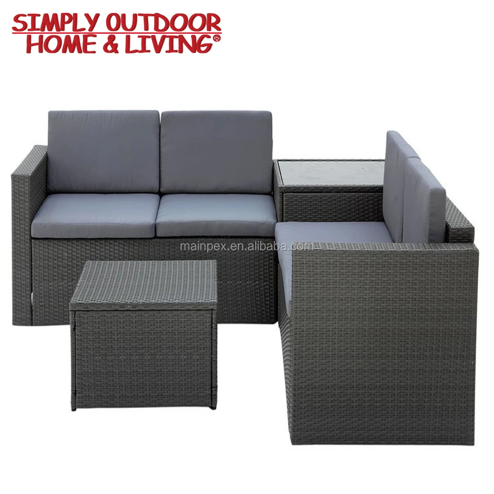 Outdoor Wicker Rattan Hanging Lounge Chair Folding Reclining Sun Lounge Chair