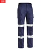 work men working trouser hi vis workwear pants suit with hi vis reflective tape