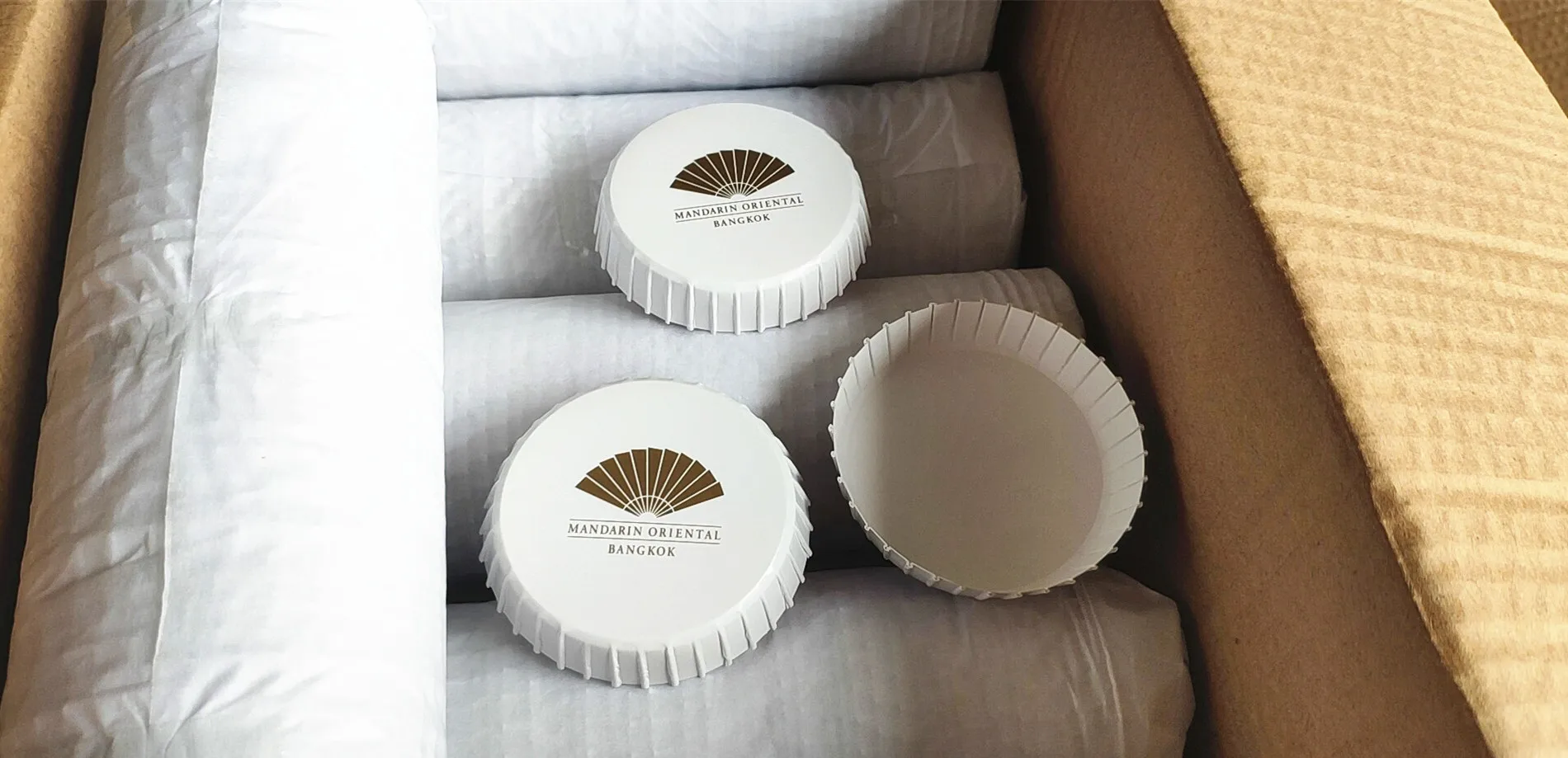 Oem Factory Sell Customized Hotel Drinking Paper Glass Cover Dia6cm