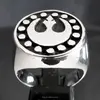 Bronze Men Signet Ring Rebel Alliance Coat of Arms New Republic White Fashion Rings Wholesale