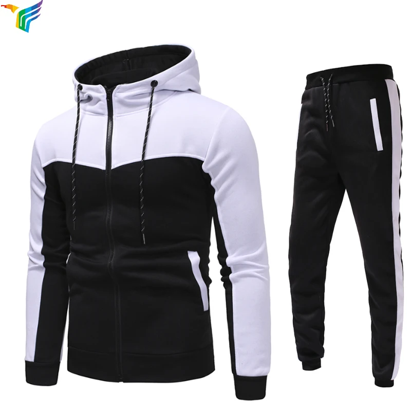 Wholesale Blank Fashion School Sports Uniform Slim Fit Custom Tracksuit Men