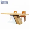 Unique ash wooden designs dining table SK1507T