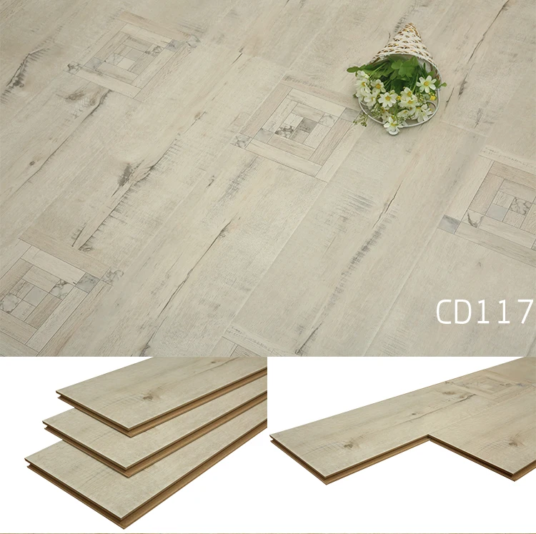 Oak Flooring Smooth Laminate Flooring Waterproof