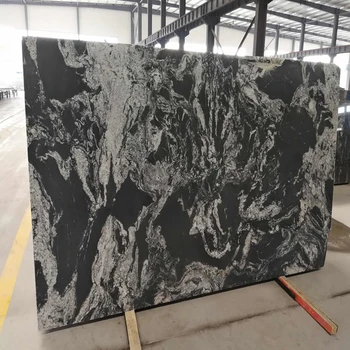Chinese Black Granite Slab With White Veins Chinese Black Granite Slab With White Veins