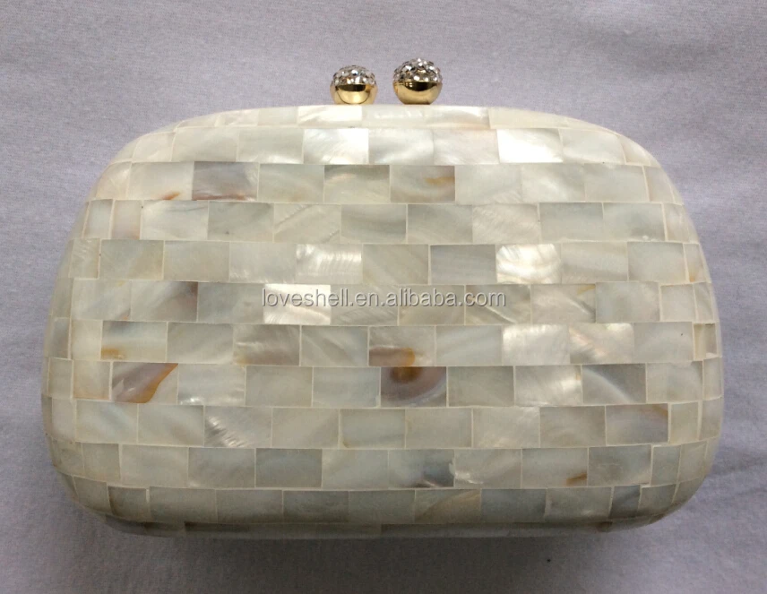 mother of pearl clutch bag