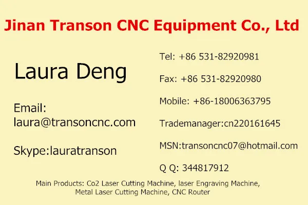 transon co2 laser cutter mesin cnc 6090