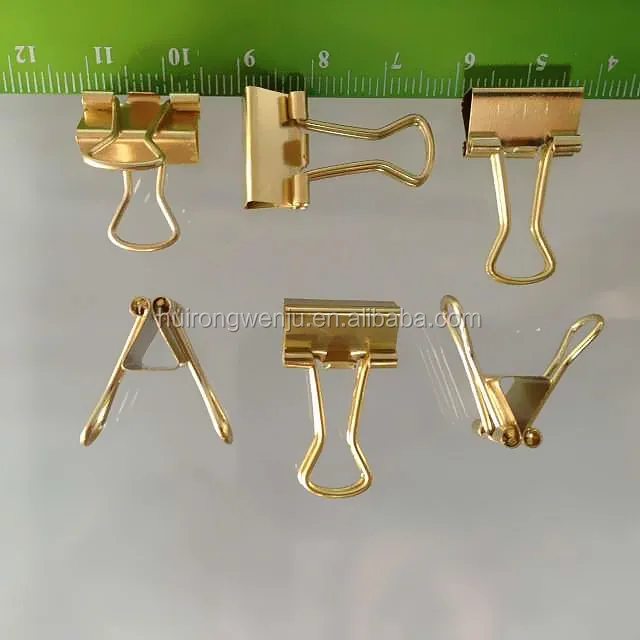 gold foldback clips