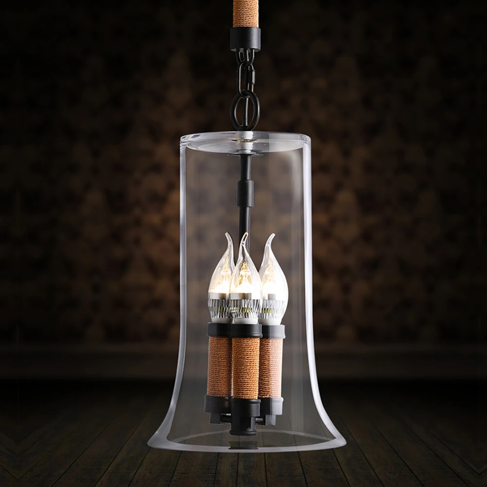 2016 nieuwe moderne glazen hanglampen industriële stijl hanglamp ...