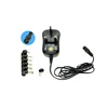 Manual Universal Wall Mount Adapter With Adjustable Voltage 3-12V 12W 24W 30W AC Adapter UK Wall Charger With 6 DC tips