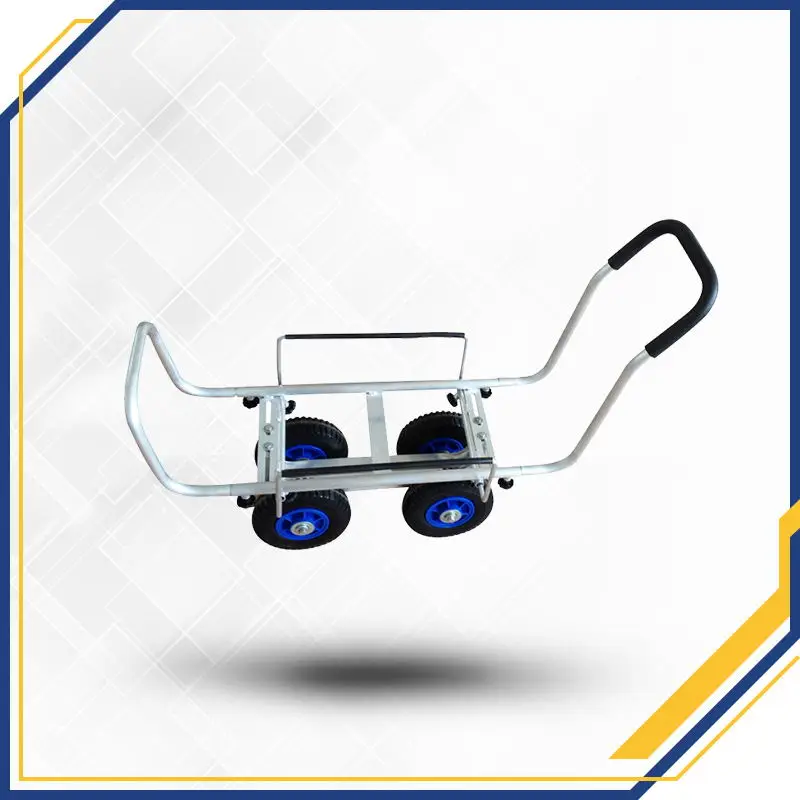 Easy To Assemble 80kg Load Garden Tool Cart Trolley Cart With 8"x2.504