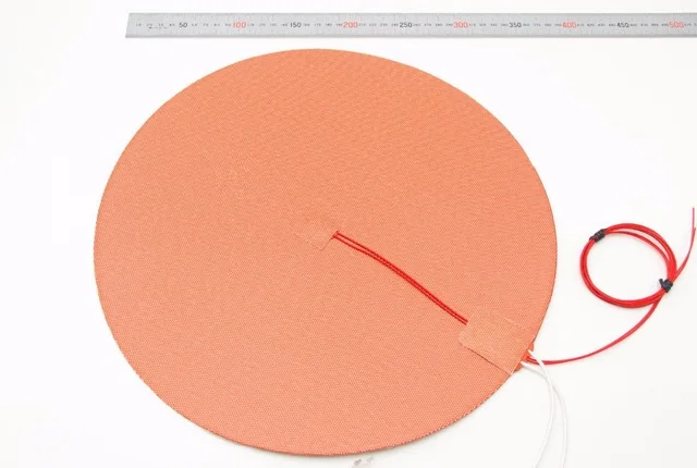 Esteira do Calefator da Borracha de Silicone cm para Delta Swmaker Milímetros Rodada 110 v - 220 800 w Aquecida Cama 50 Reprap Kossel Impressora 3d Dia 500 2 SWMAKER Dia 500 milímetros rodada Esteira do
