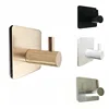 Charmcci 800231 Aluminum Adhesive Wall Hook Heavy Duty Stainless Steel Waterproof Hooks for Hanging Robe Coat Towel Kitchen