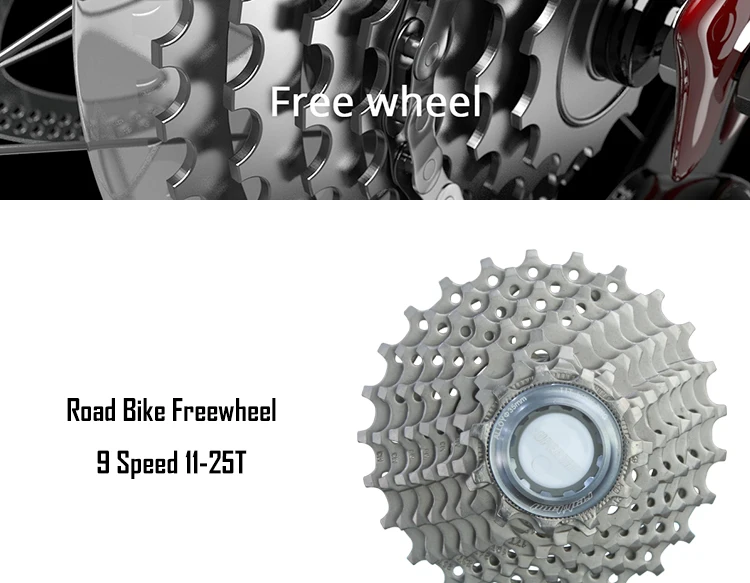Bicycle Freewheel Road Bikes Flywheel 9 Speed 1125t Cassette Freewheel