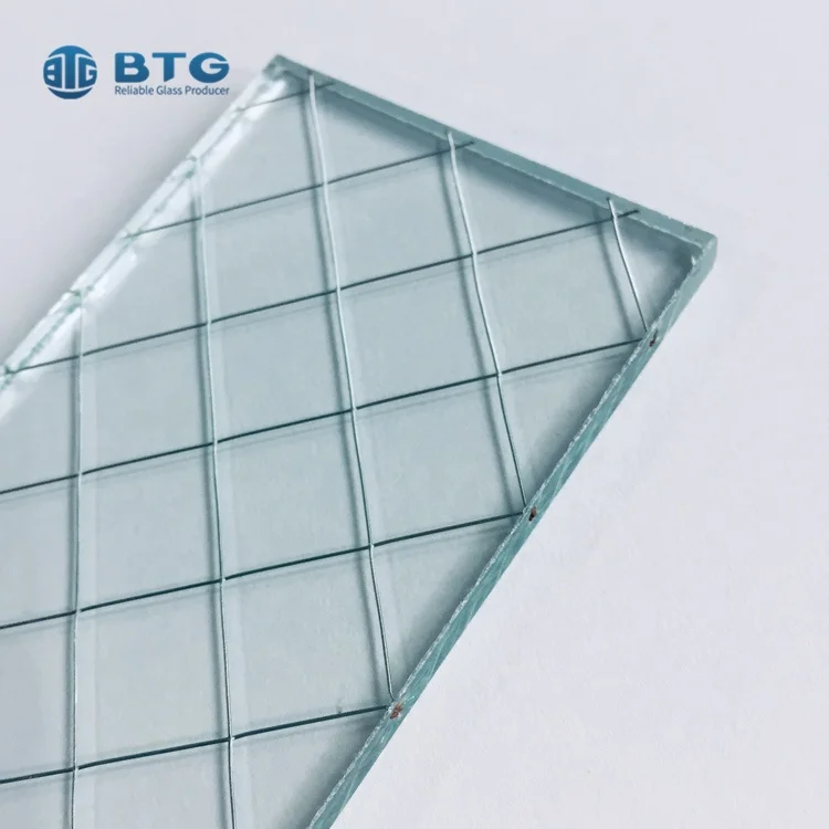 6mm 12mm Laminated Clear High Quality Wired Mesh Reinforced Glass Buy