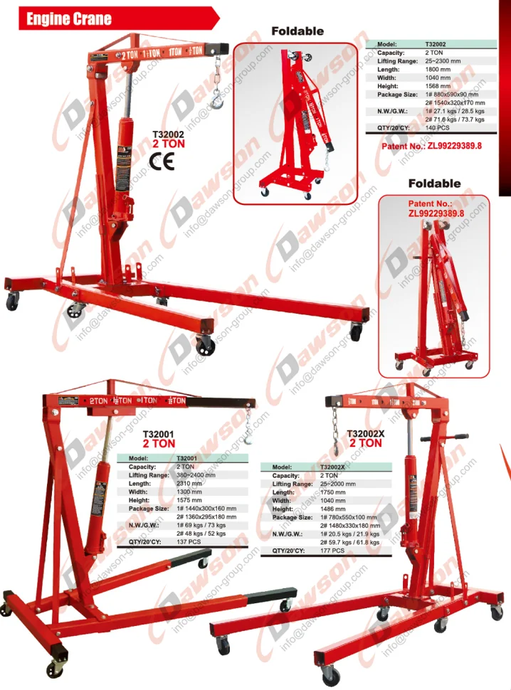Portable 3 Ton Manual Engine Hoist Crane Buy Engine Hoist Crane,3 Ton