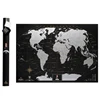 Quality Assurance FSC Canada Black Gray Scratch Off World Map Poster For Bedroom