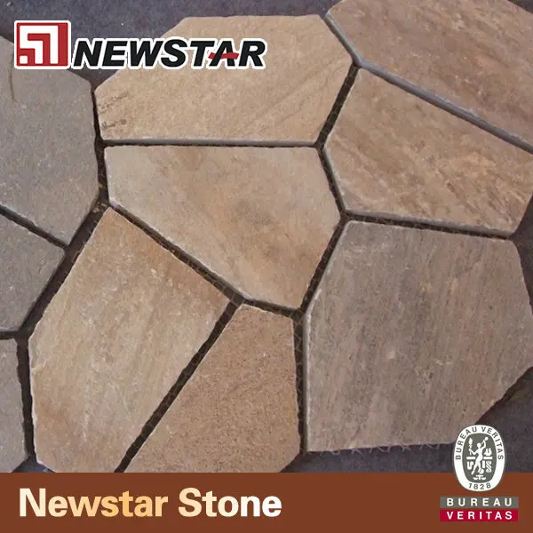 Natural Shapped Irregulares De Pizarra Adoquines Patio,Piedra De