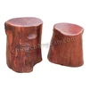 Redwood Craft benches Root Carving Stump Base Stool