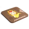 Custom cute cartoon soft PVC rubber square coaster