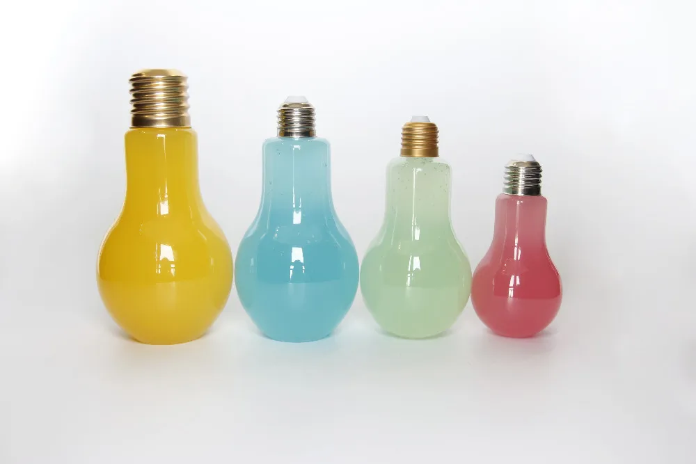 360ml 500ml Thick Plastic Bottle Light Bulb,Jar Incandescent Shape
